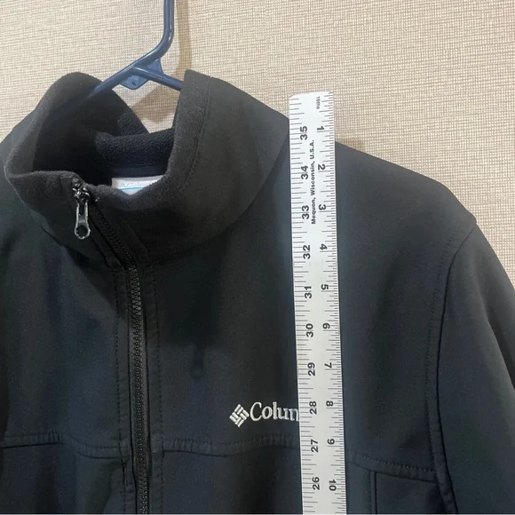 Columbia Black Full-Zip Jacket Mens Casual Winter Fall Medium Everyday Work  Goo - Picture 6 of 9